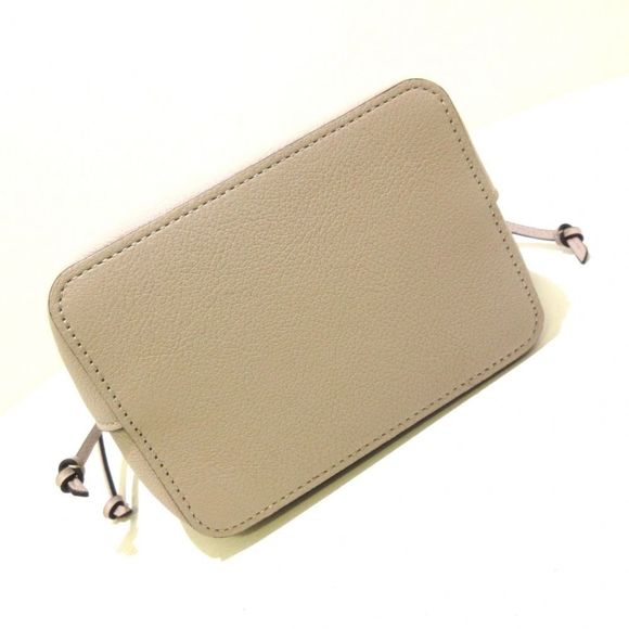 Louis Vuitton Nano Lock Me Bucket Grain Calf Leather Gray Shoulder Bag - Picture 4 of 7